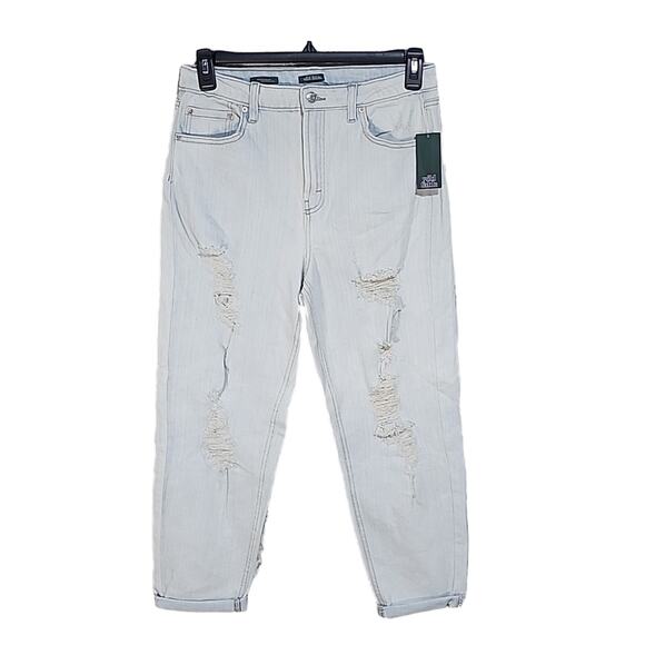 Wild Fable Highest Rise Mom Jeans, Light Wash, Distressed, Women's 10, NWT - Picture 1 of 14